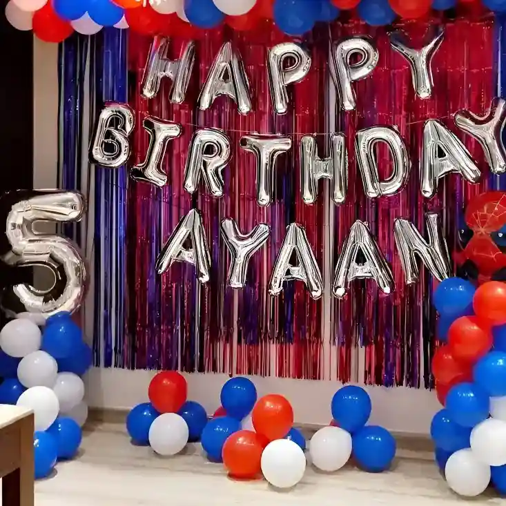 Spiderman Balloon Decoration