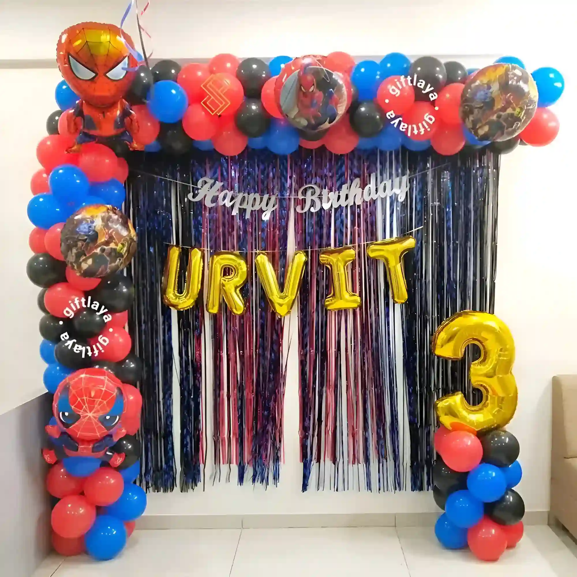 Spiderman Theme Balloon Decor