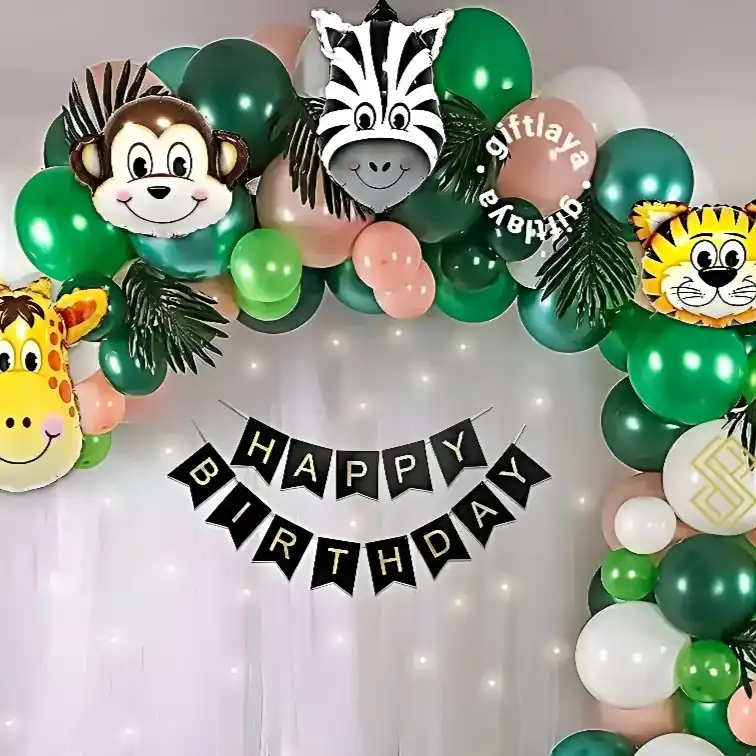 Jungle Theme Balloon Decoration