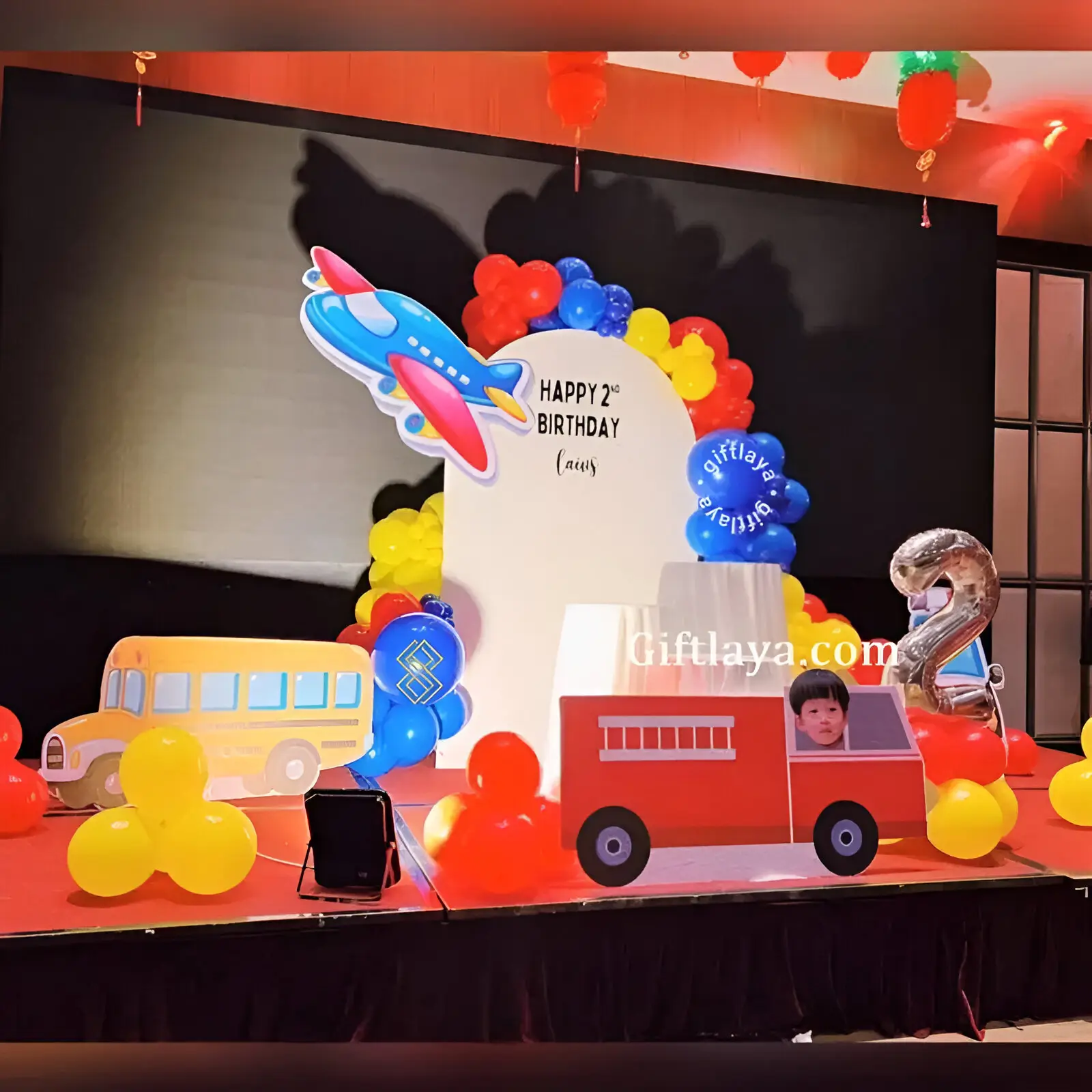 Aeroplane Theme Stage Decoration