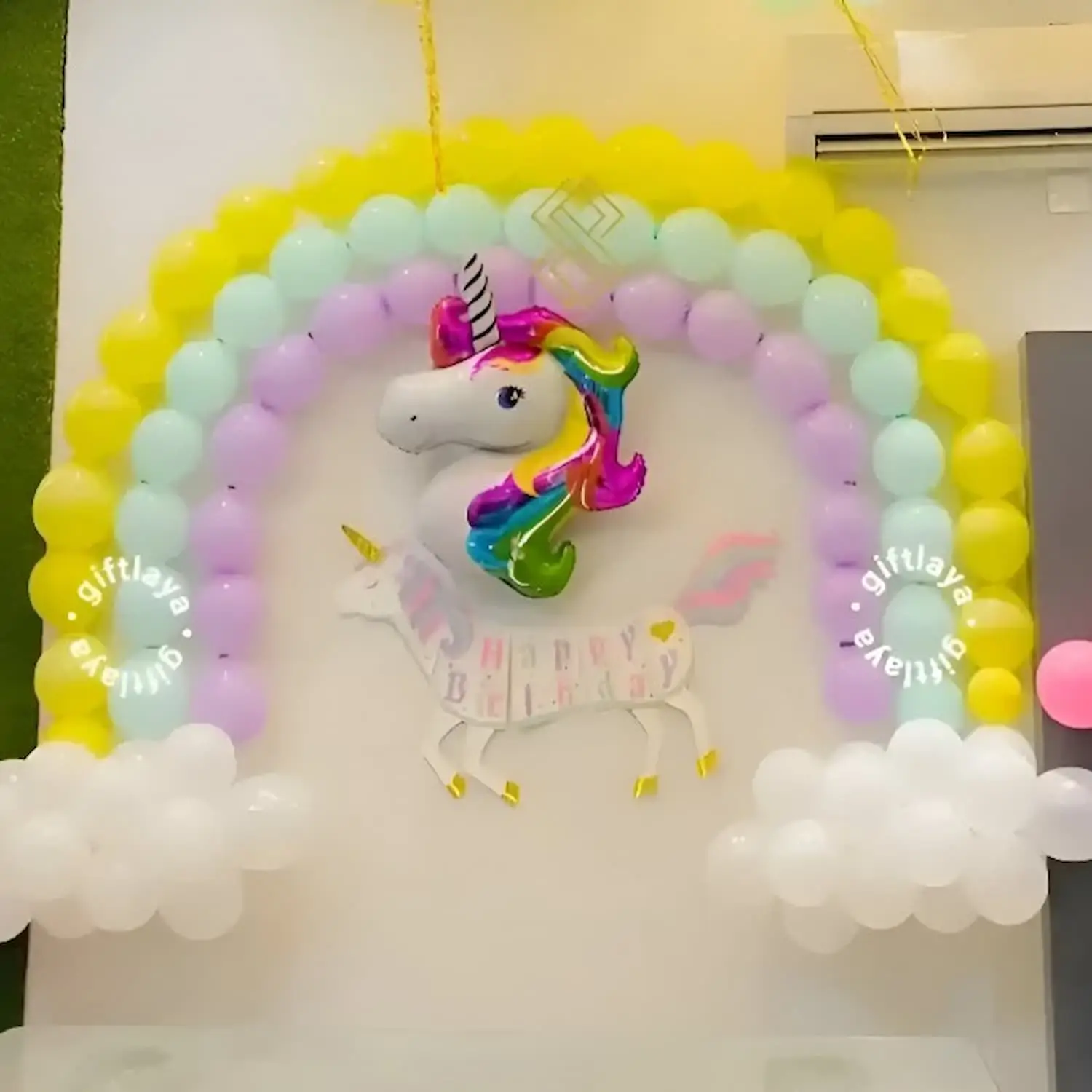 Unicorn Theme Hall Decoration