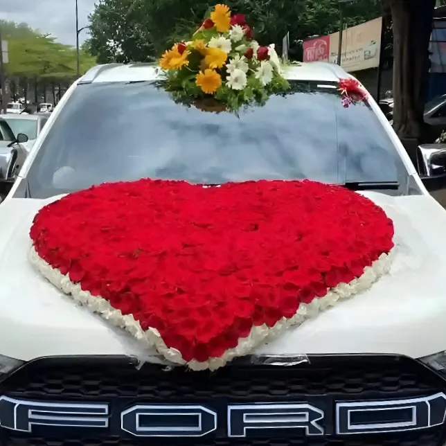Wedding Flower car decoration