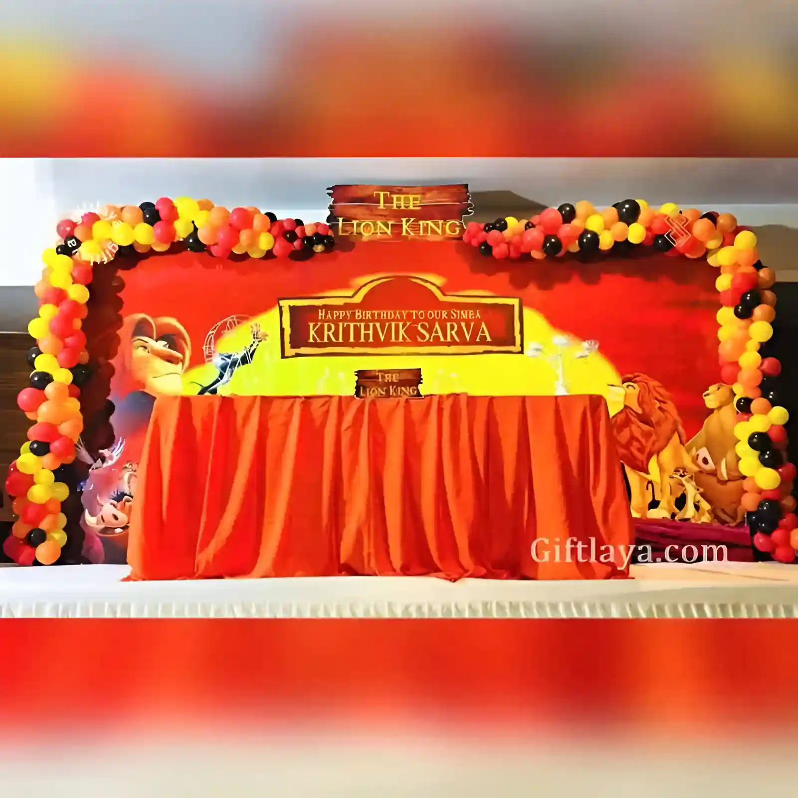 Lion King Theme Decoration