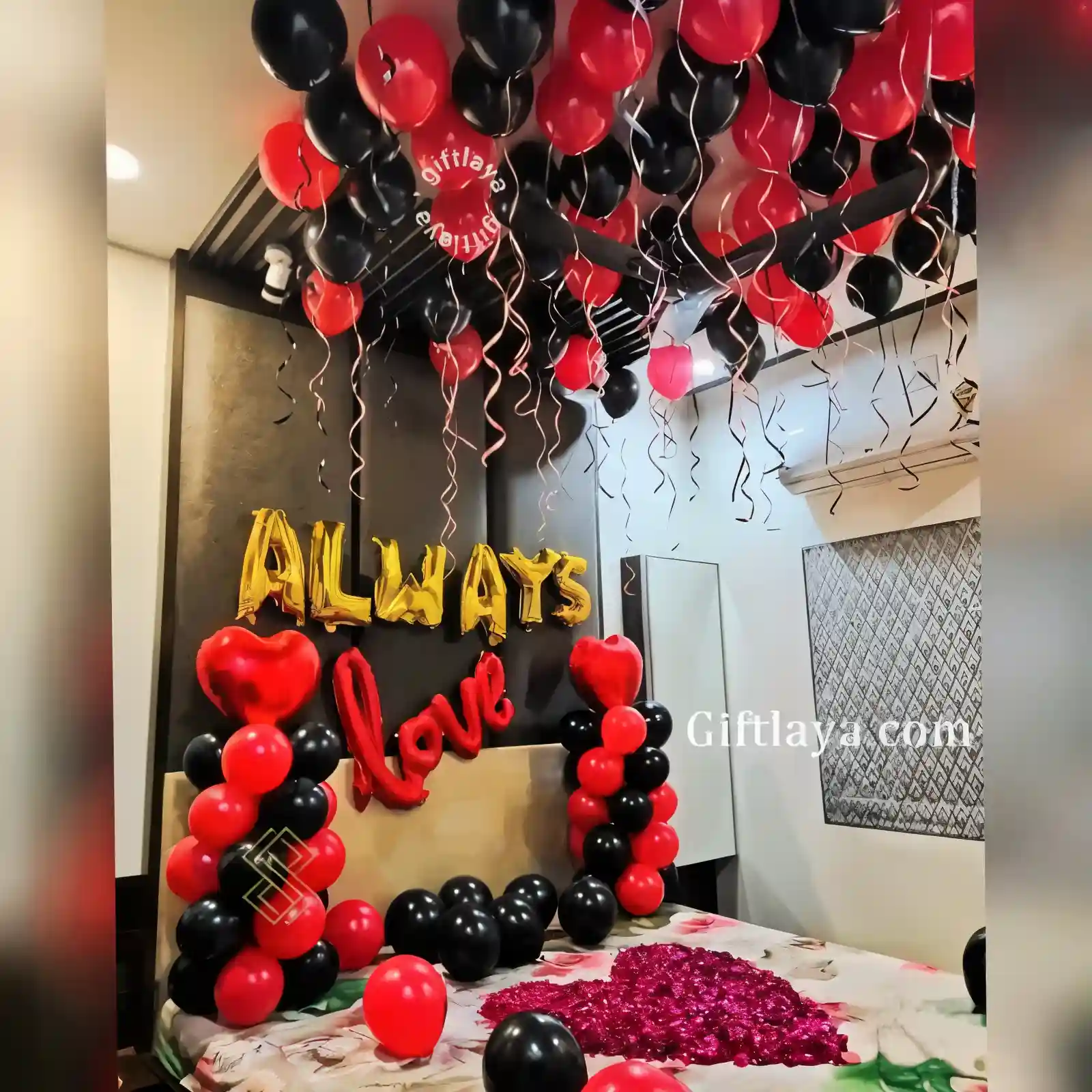 Romantic Balloon Room Decoration