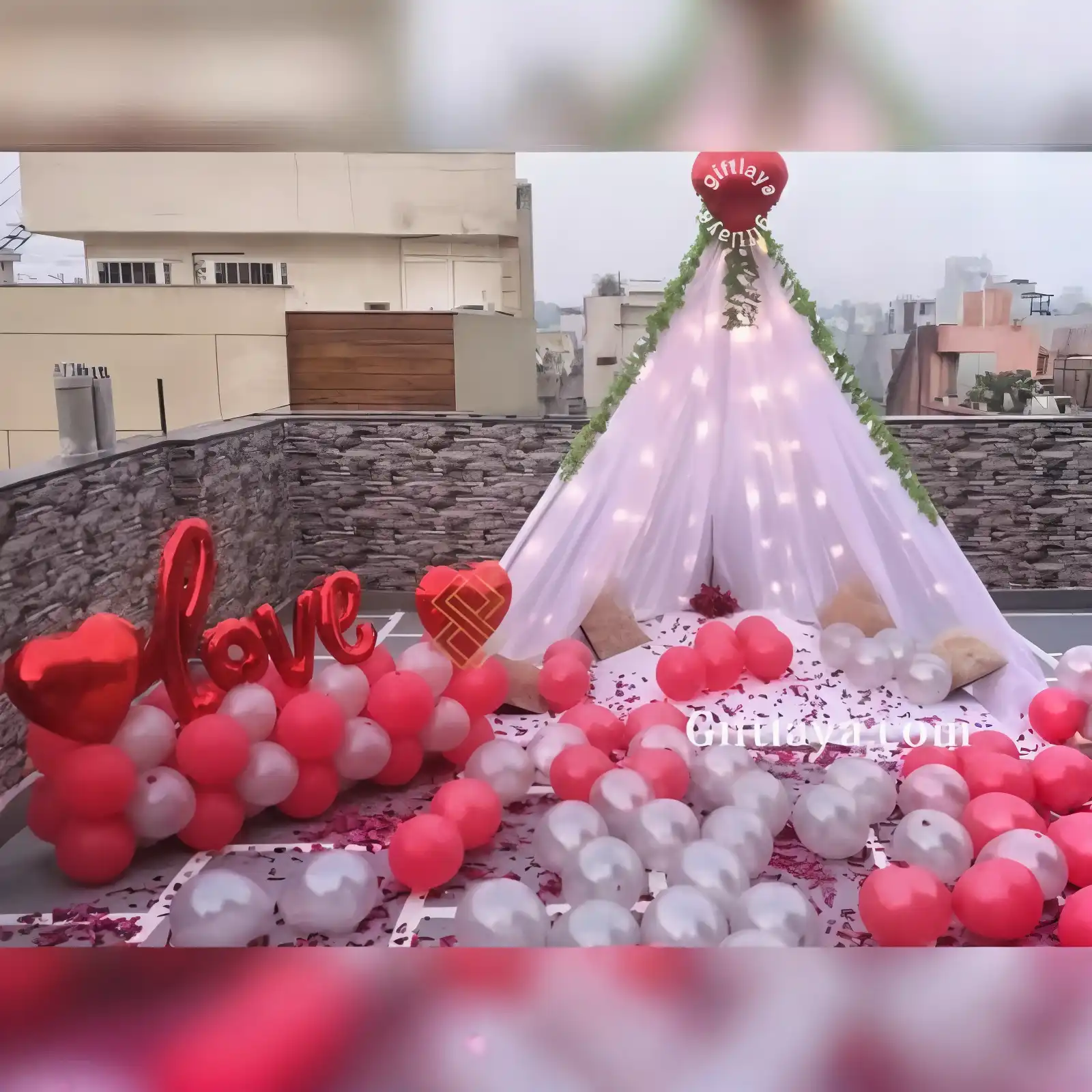 Romantic Cabana Balloon Decoration