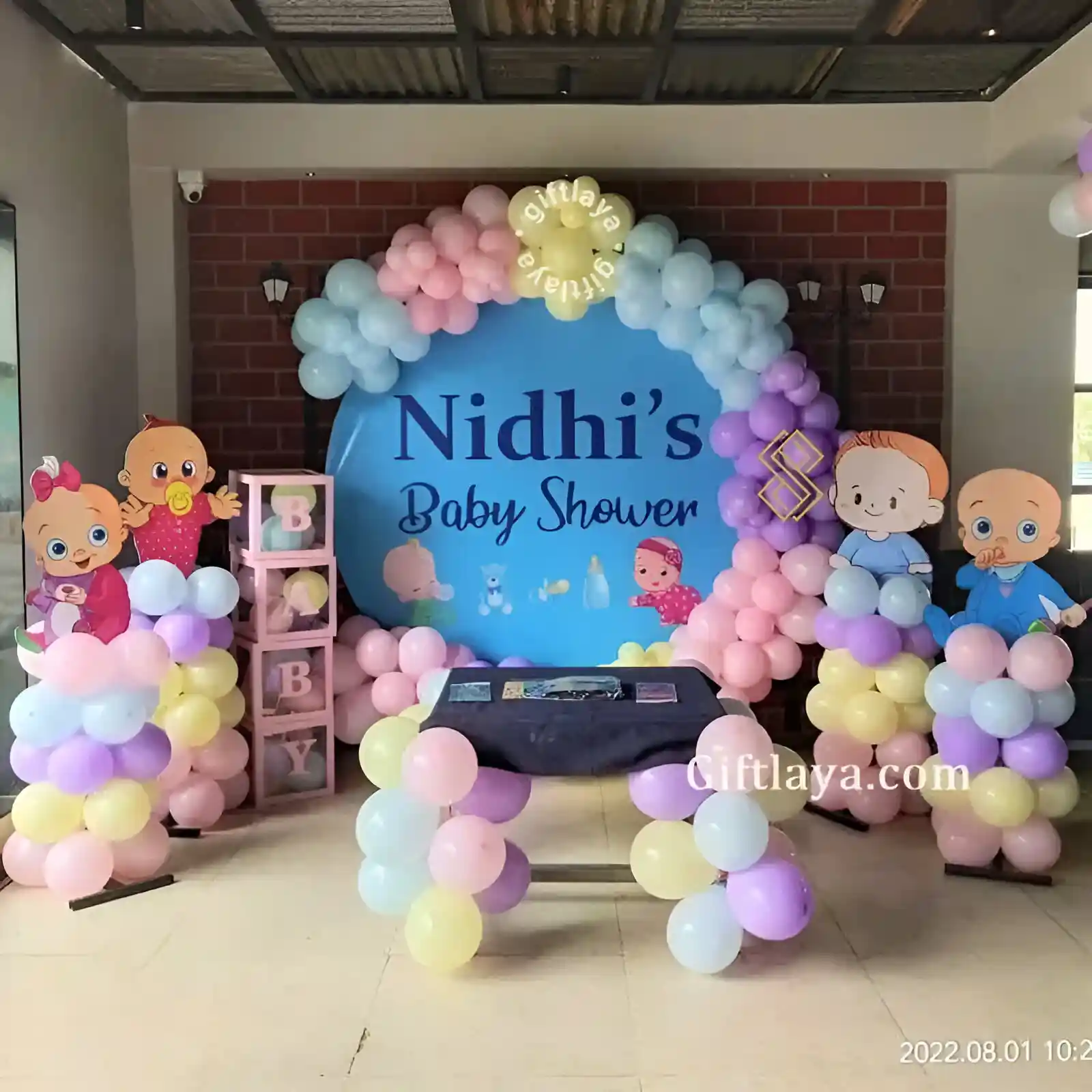 Customized Baby Shower Backdrop