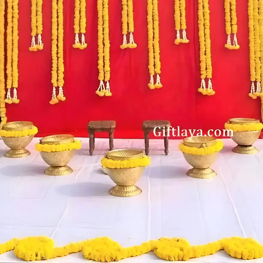 South Indian Haldi Decoration