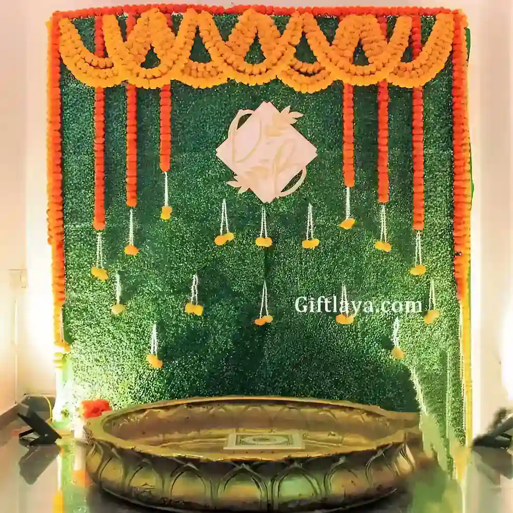 Indoor Haldi Decoration