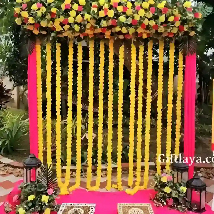 Elegant Haldi Decoration