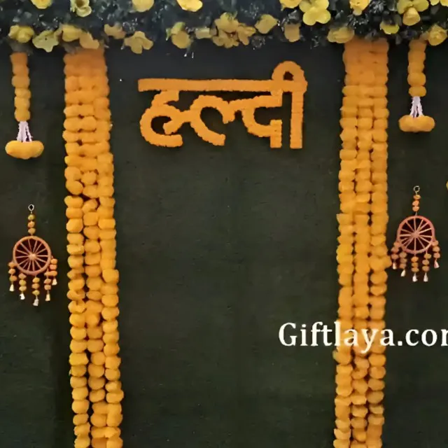 Floral Arc Haldi Decoration