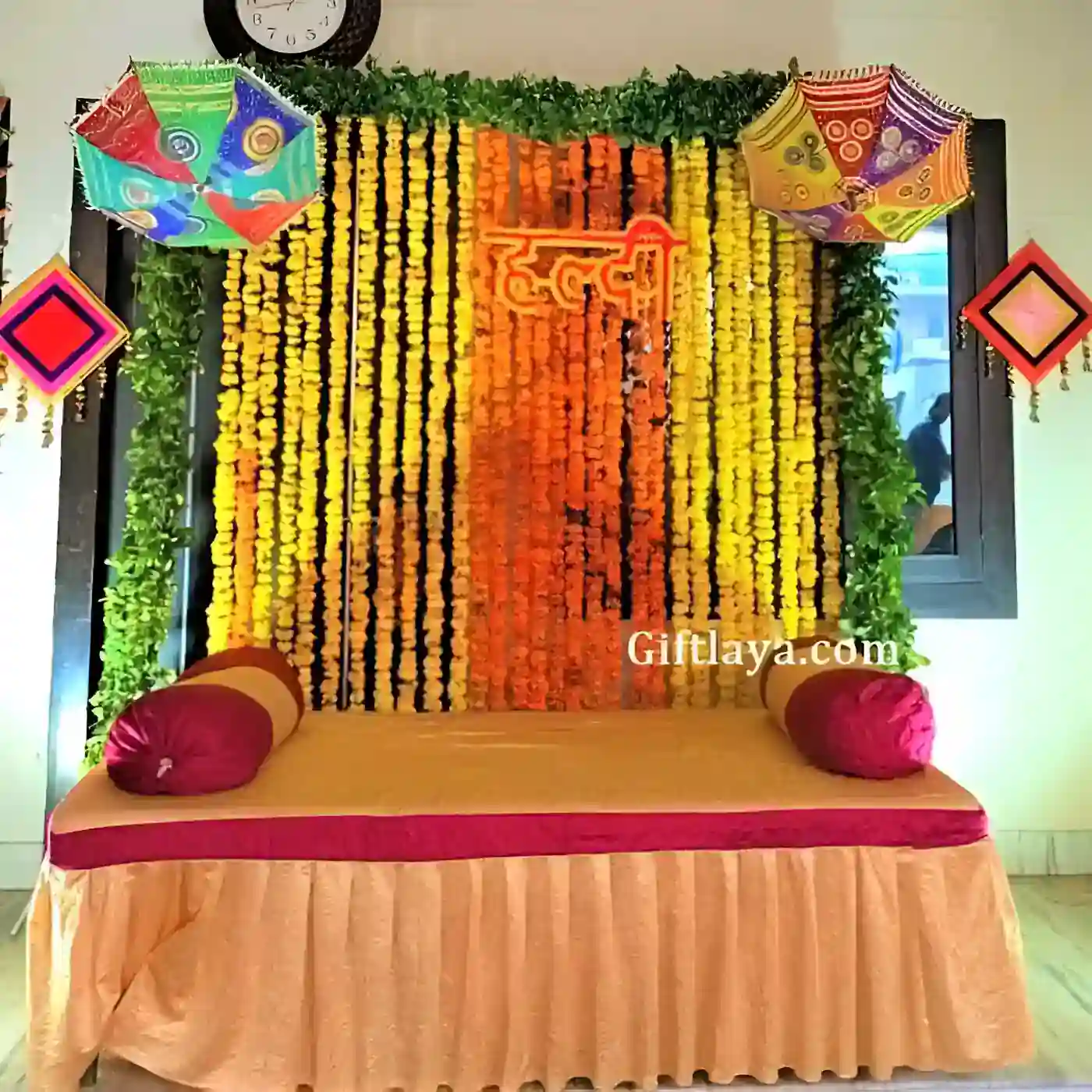 Haldi Background Decoration