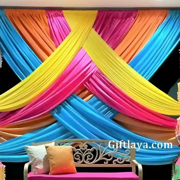 Simple Mehendi Decoration at Home