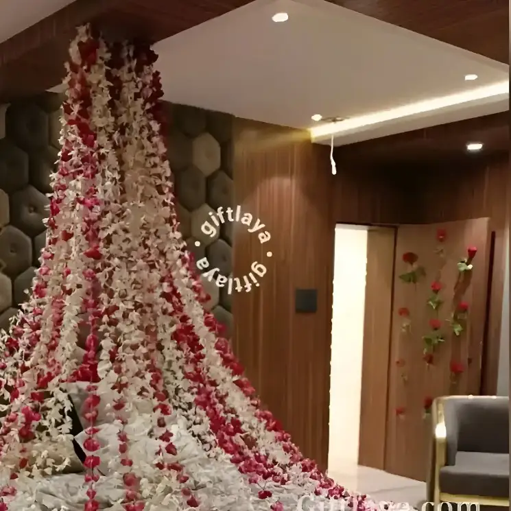 First Night Bed Flower Decoration