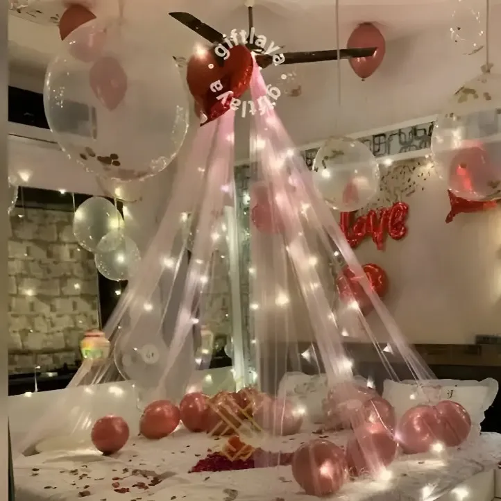 Flower and Candle Decoration