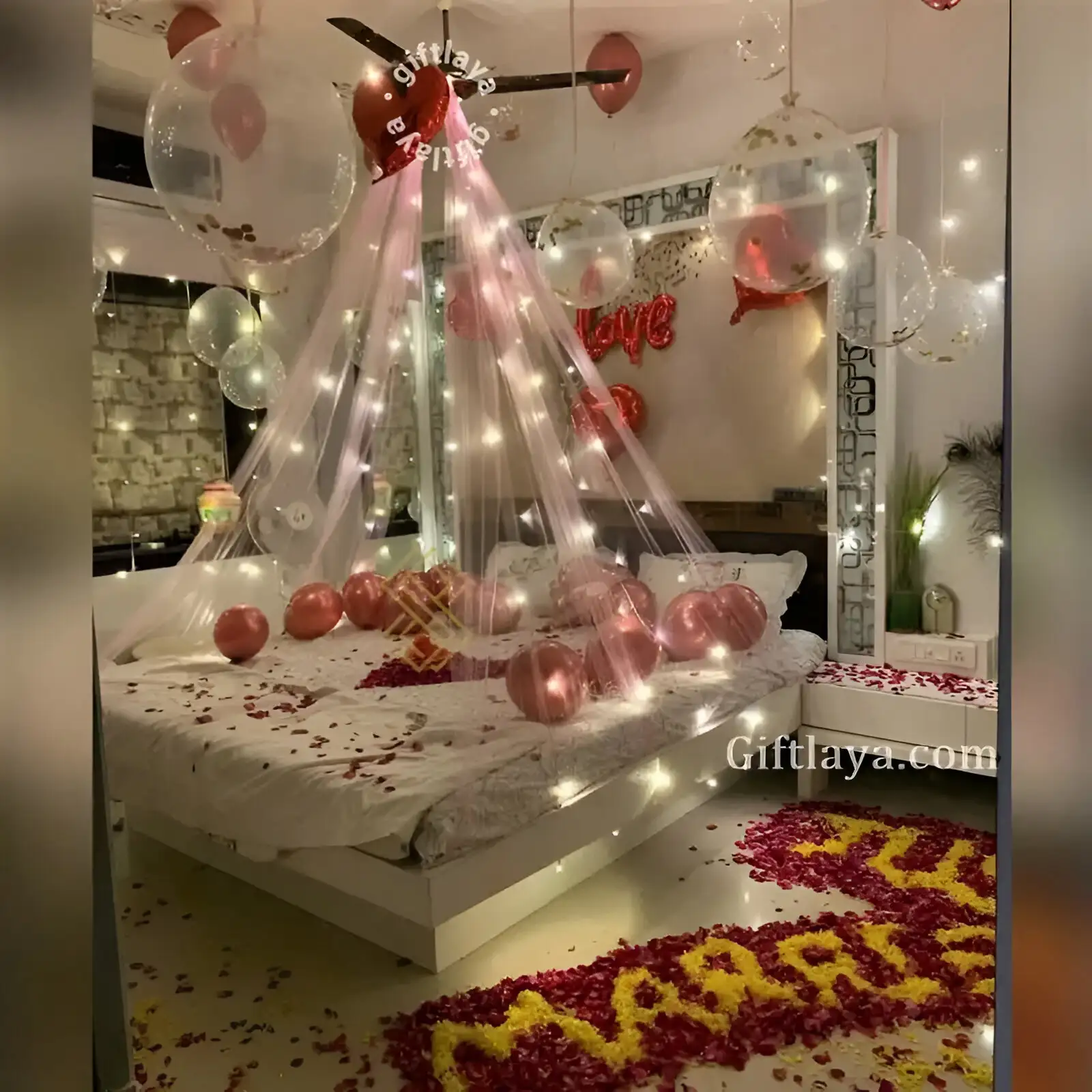 Flower and Candle Decoration