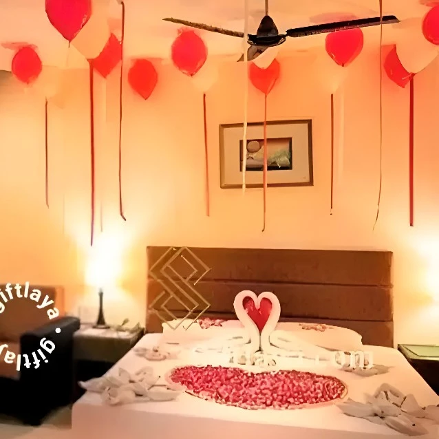 Simple 1st Night Wedding Decoration