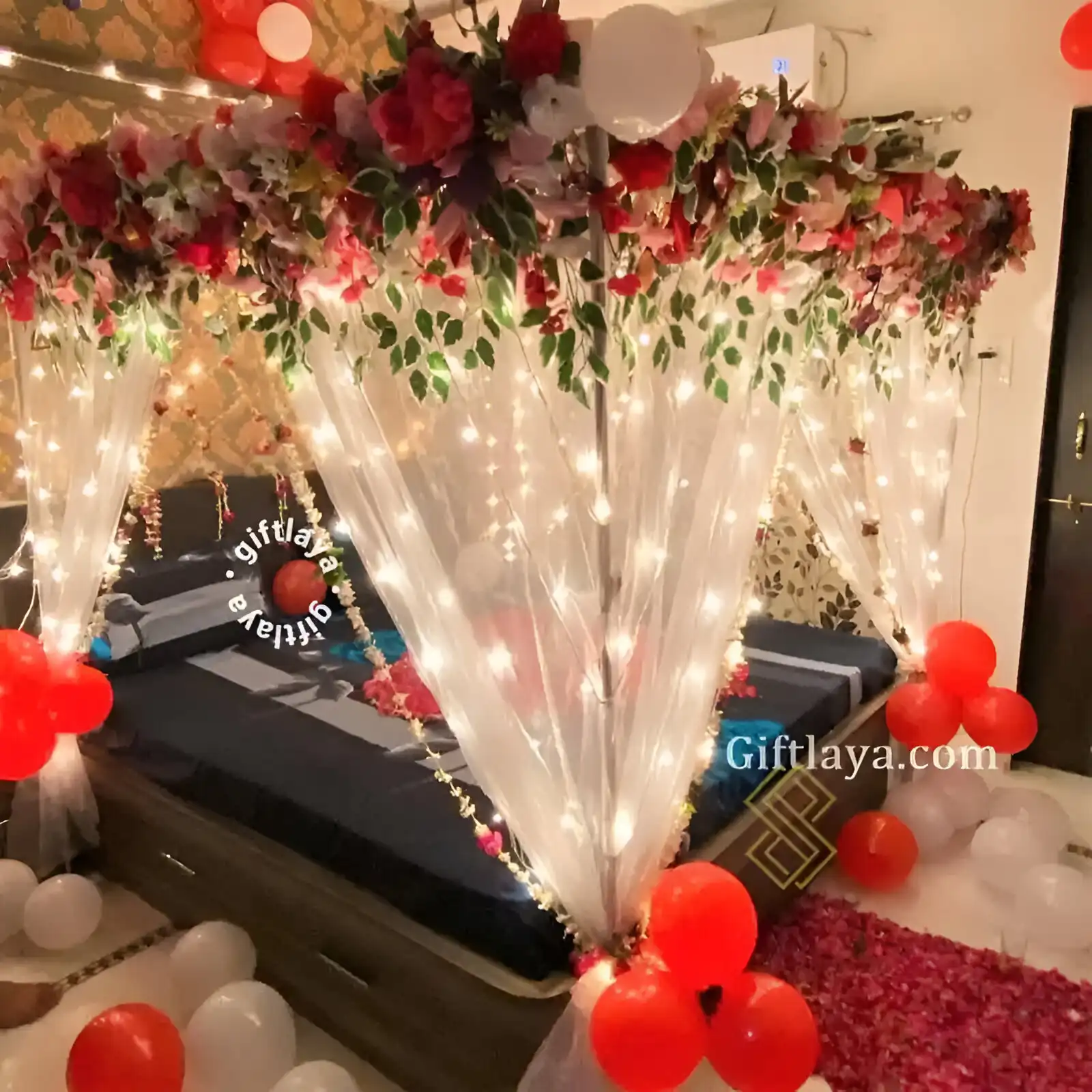 Wedding Bed Decoration for First Night