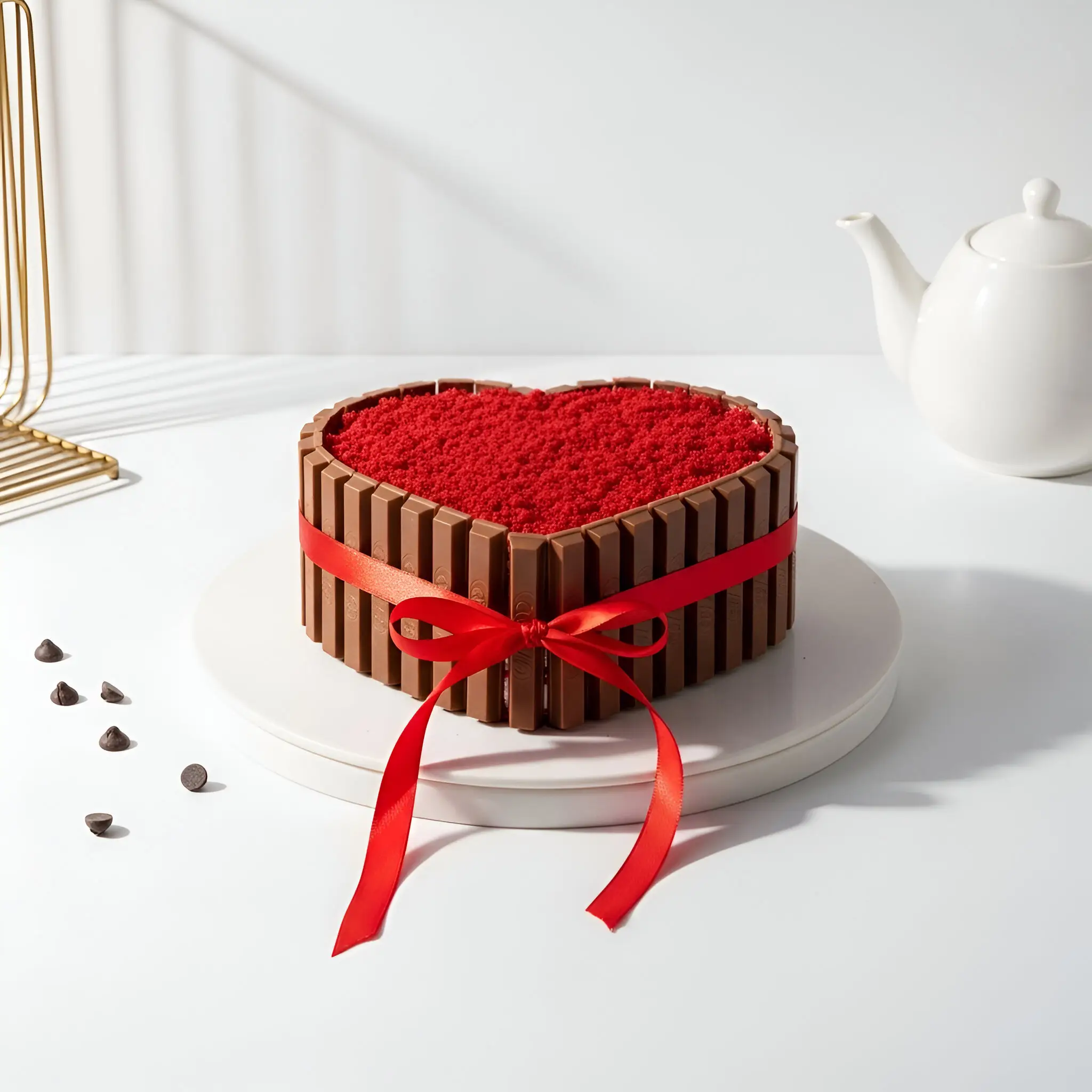 Red Velvet Kitkat Cake