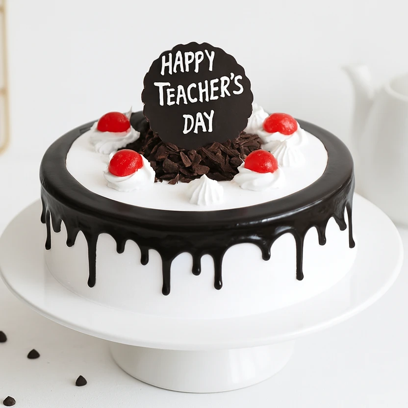 Black Forest Teachers Day Cake — photo 2