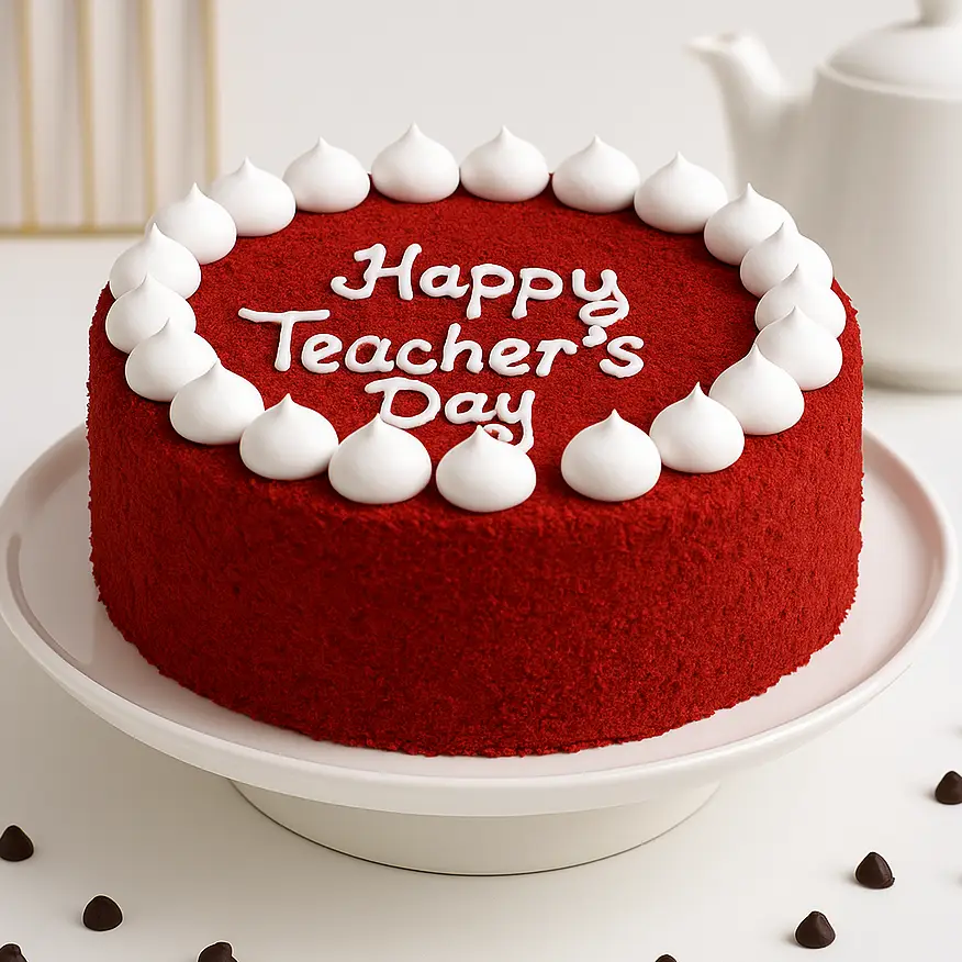 Red Velvet Teacher's Day Cake