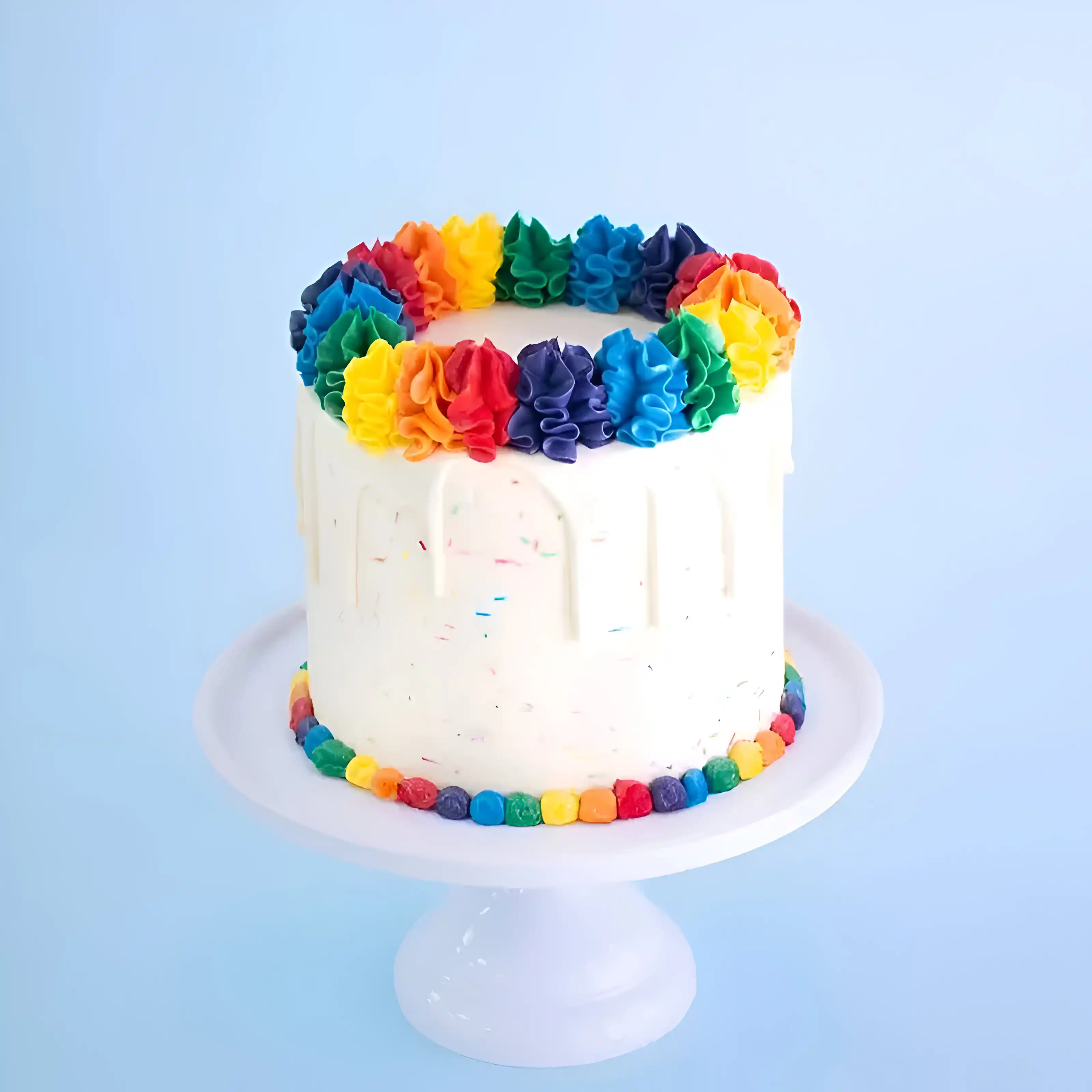 Creamy Rainbow Cake