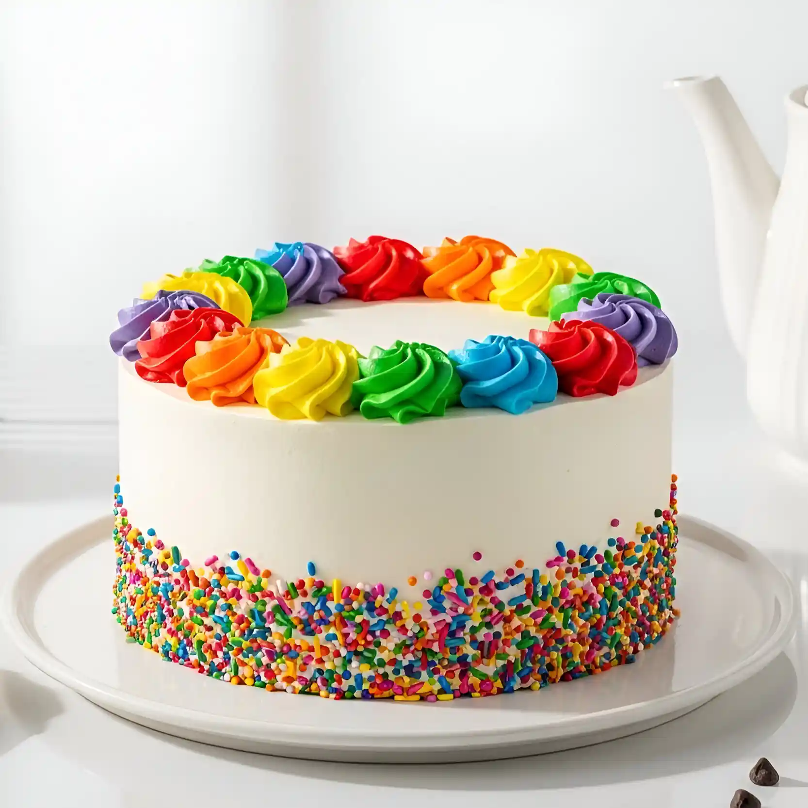 Vanilla Rainbow Cake