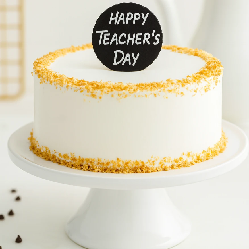 Teachers Day Special Vanilla Cake