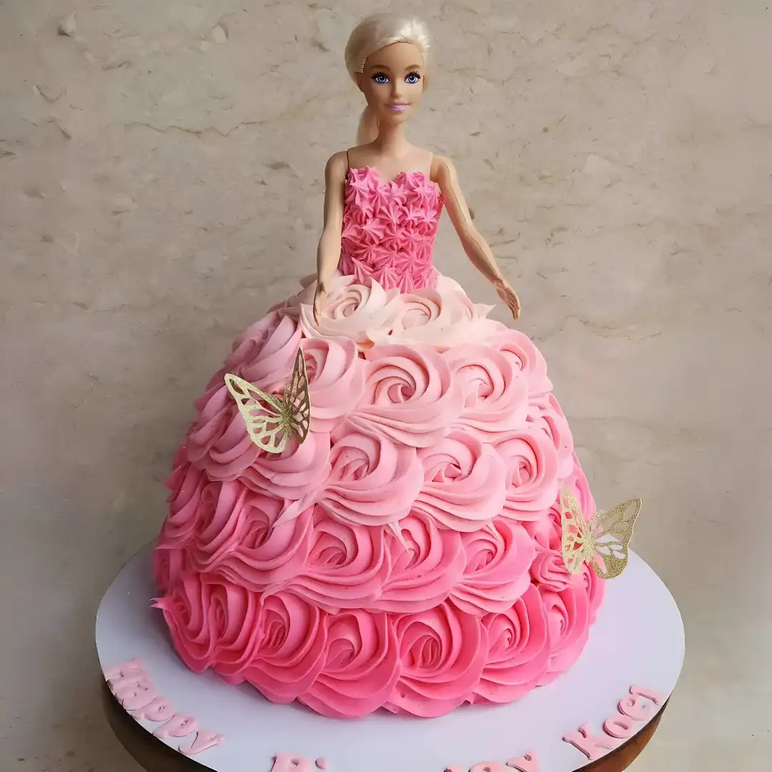 Barbie Doll Theme Cake
