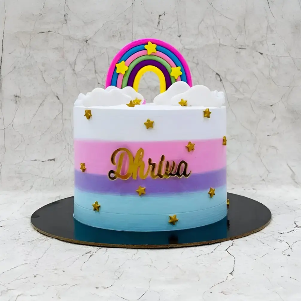 Colourful Rainbow Cake