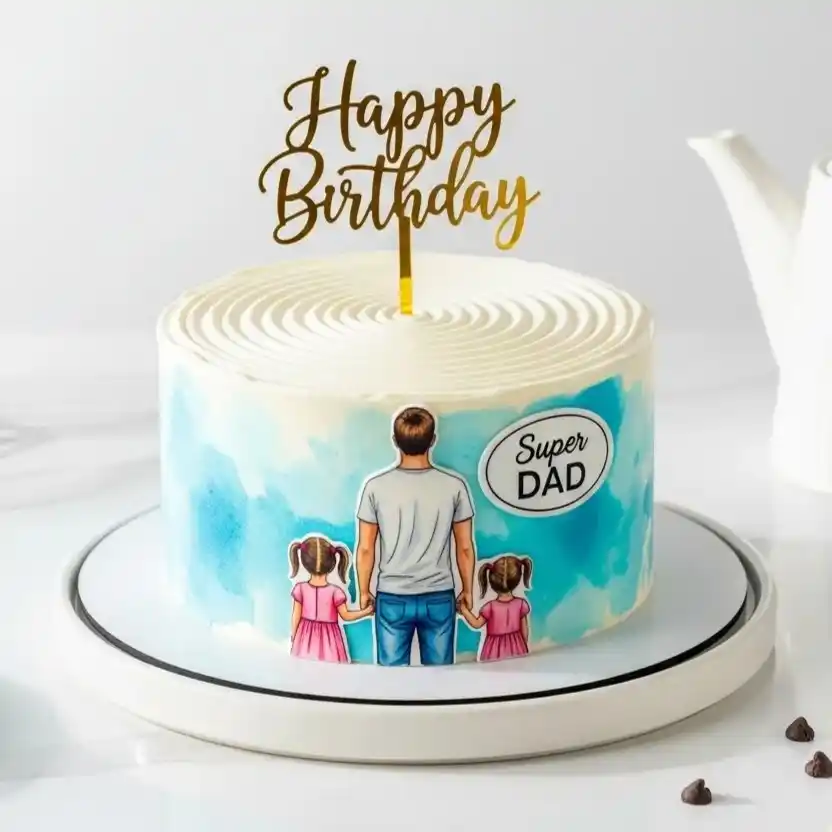 Super Dad Cake for Birthday