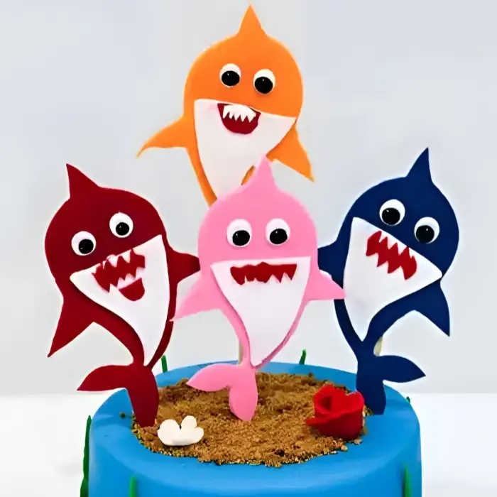 Baby Shark Theme Cake