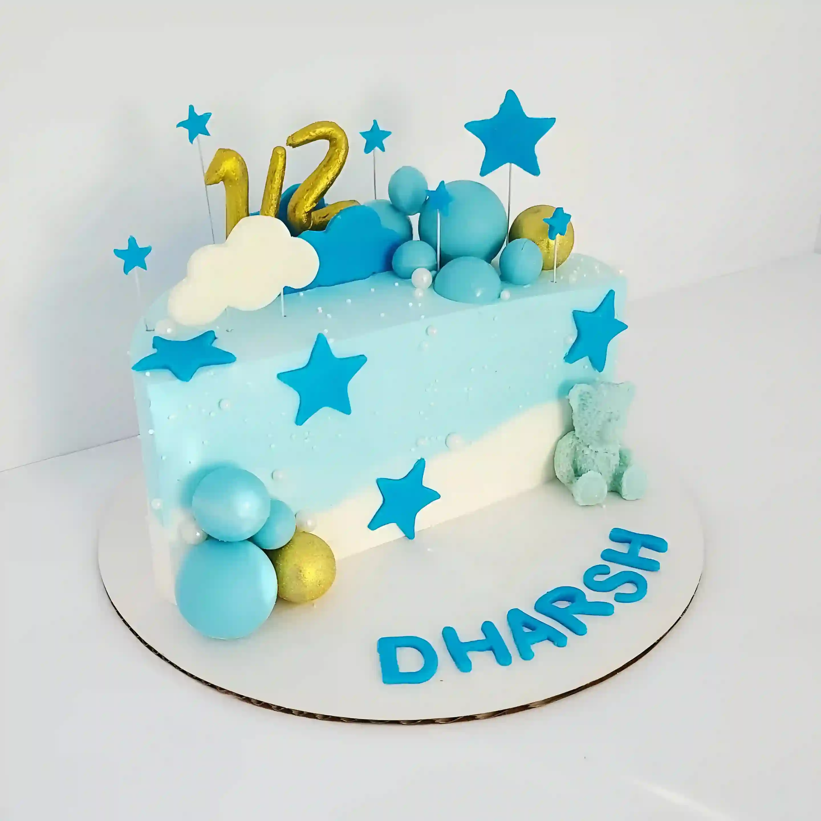 Half Birthday Crown Cake
