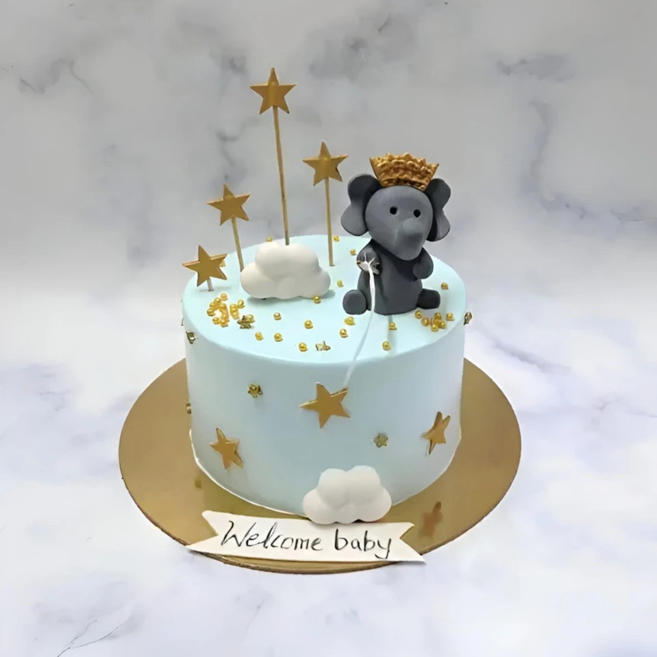 Baby Elephant Welcome Cake