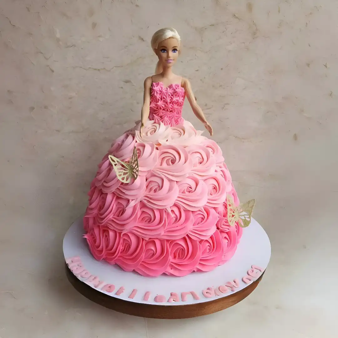 Barbie Doll Theme Cake