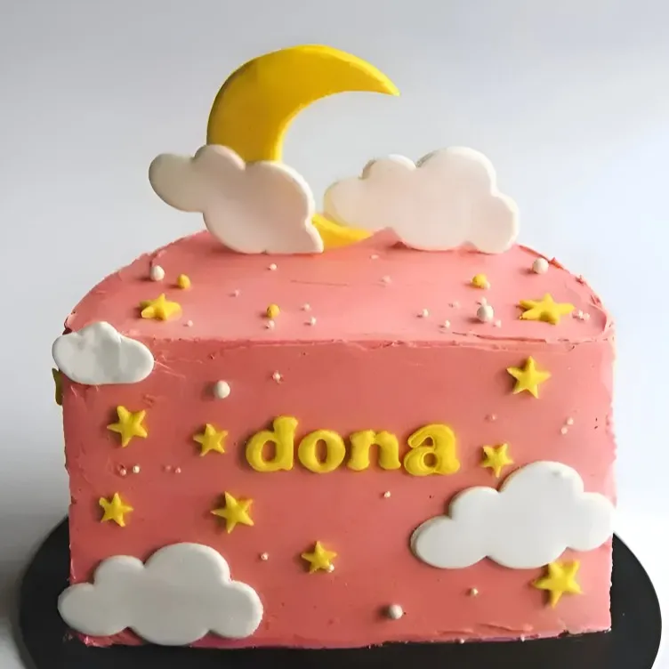 Half Birthday Cake for Baby Girl