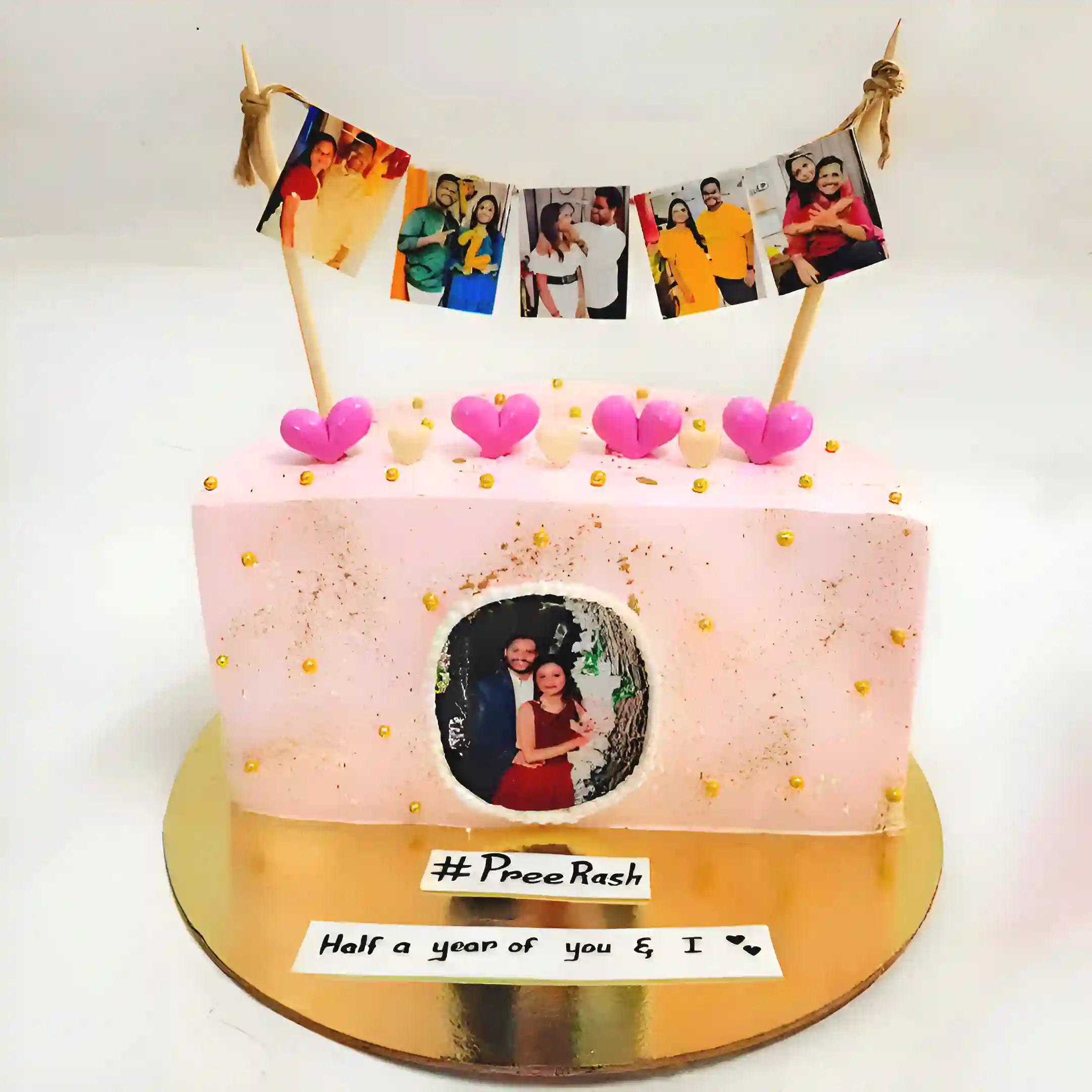 Pink Fantasy Half Cake