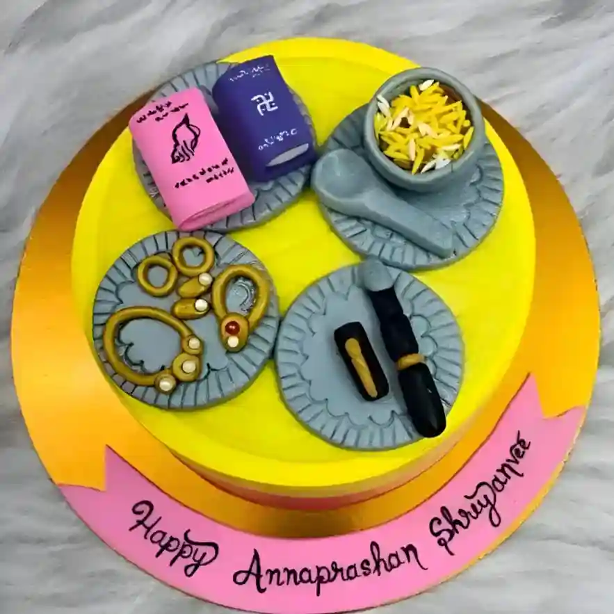 Annaprashan Fondant Cake