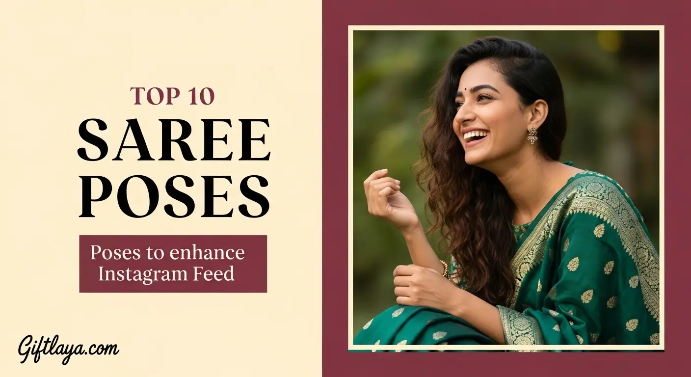 Instagram Saree Poses & Photoshoot Ideas