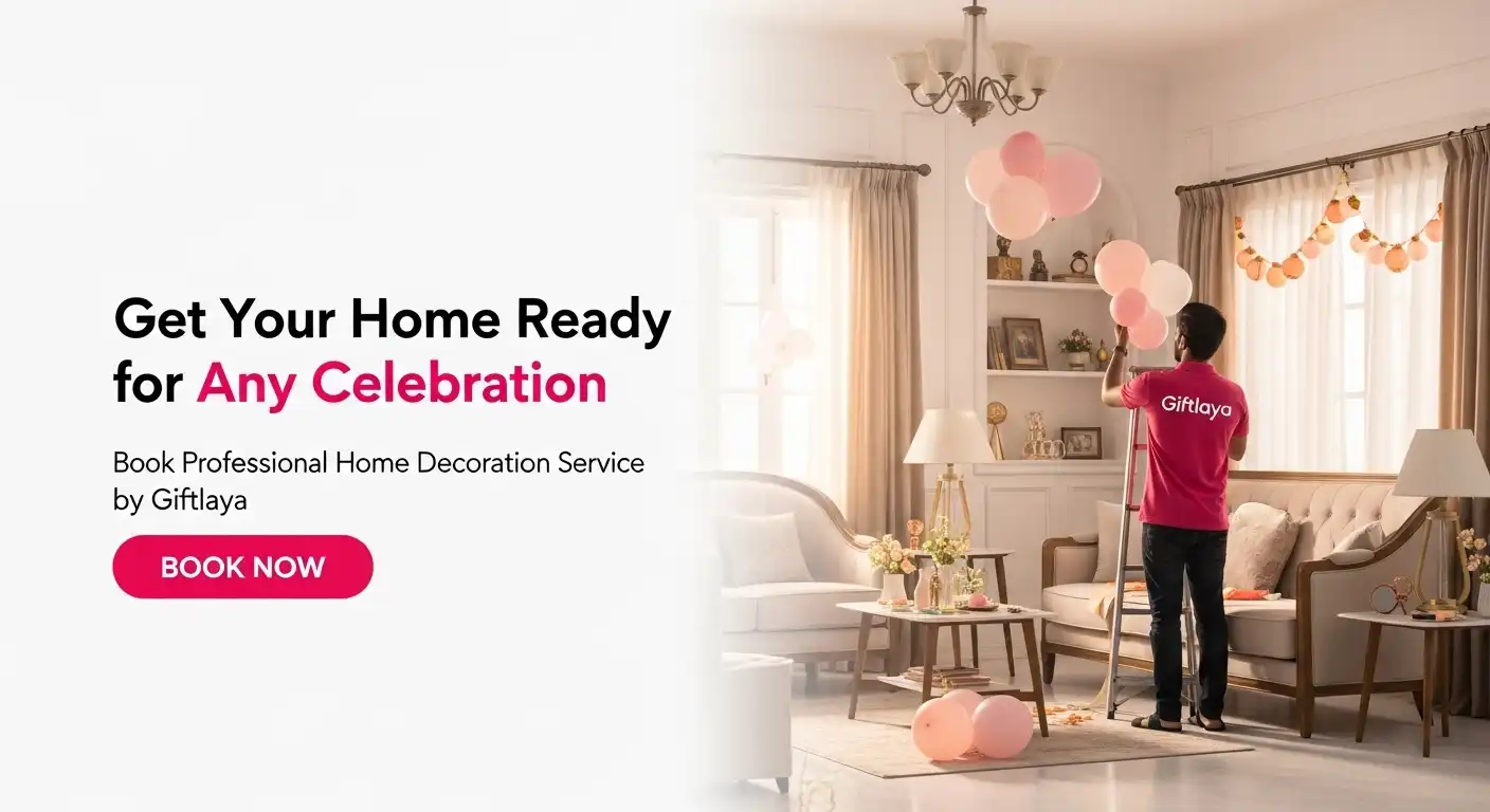 Giftlaya Home Banner for Gifts and Candle Light dinner