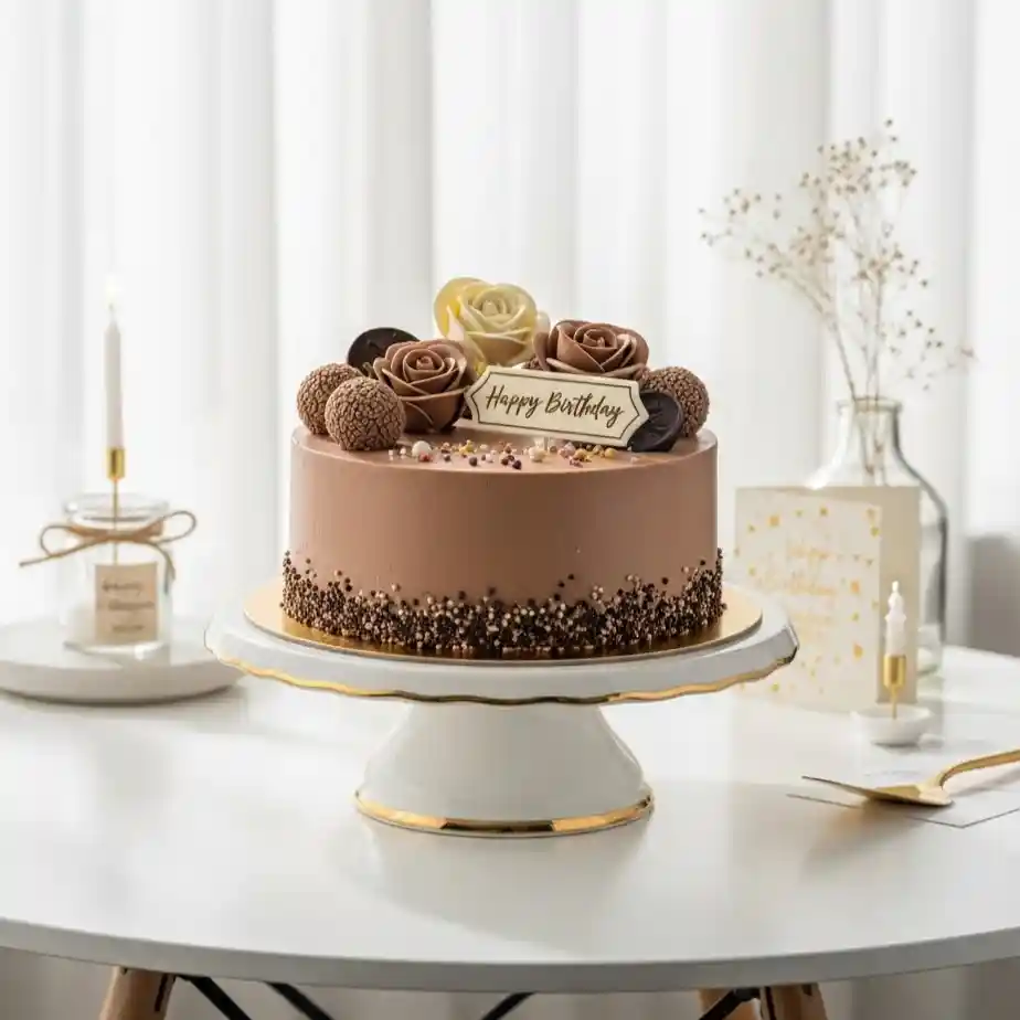 Cake and Bouquets