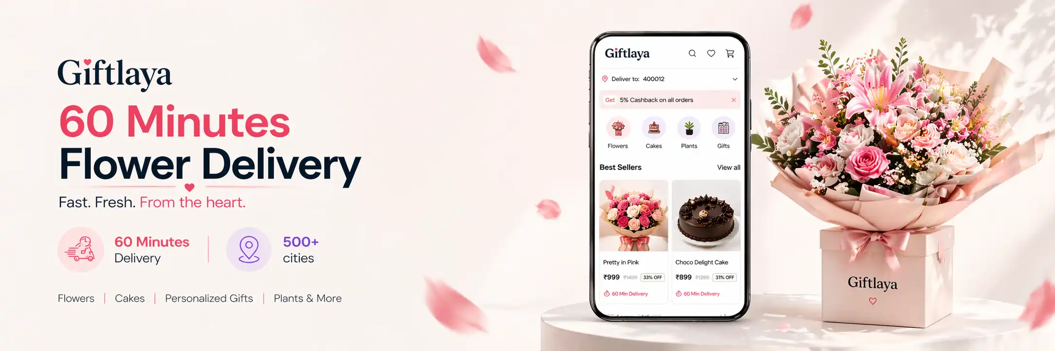 flower delivery banner image