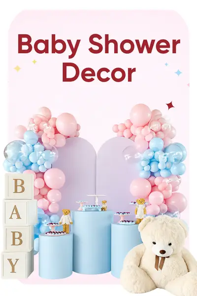 Baby shower decor